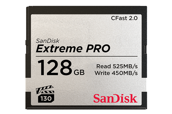 SanDisk CFast 128GB 525 600x400