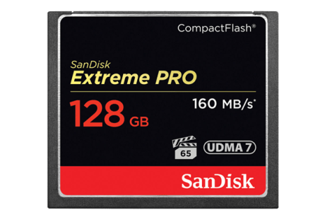 SanDsik Compact Flash 128GB 600x400